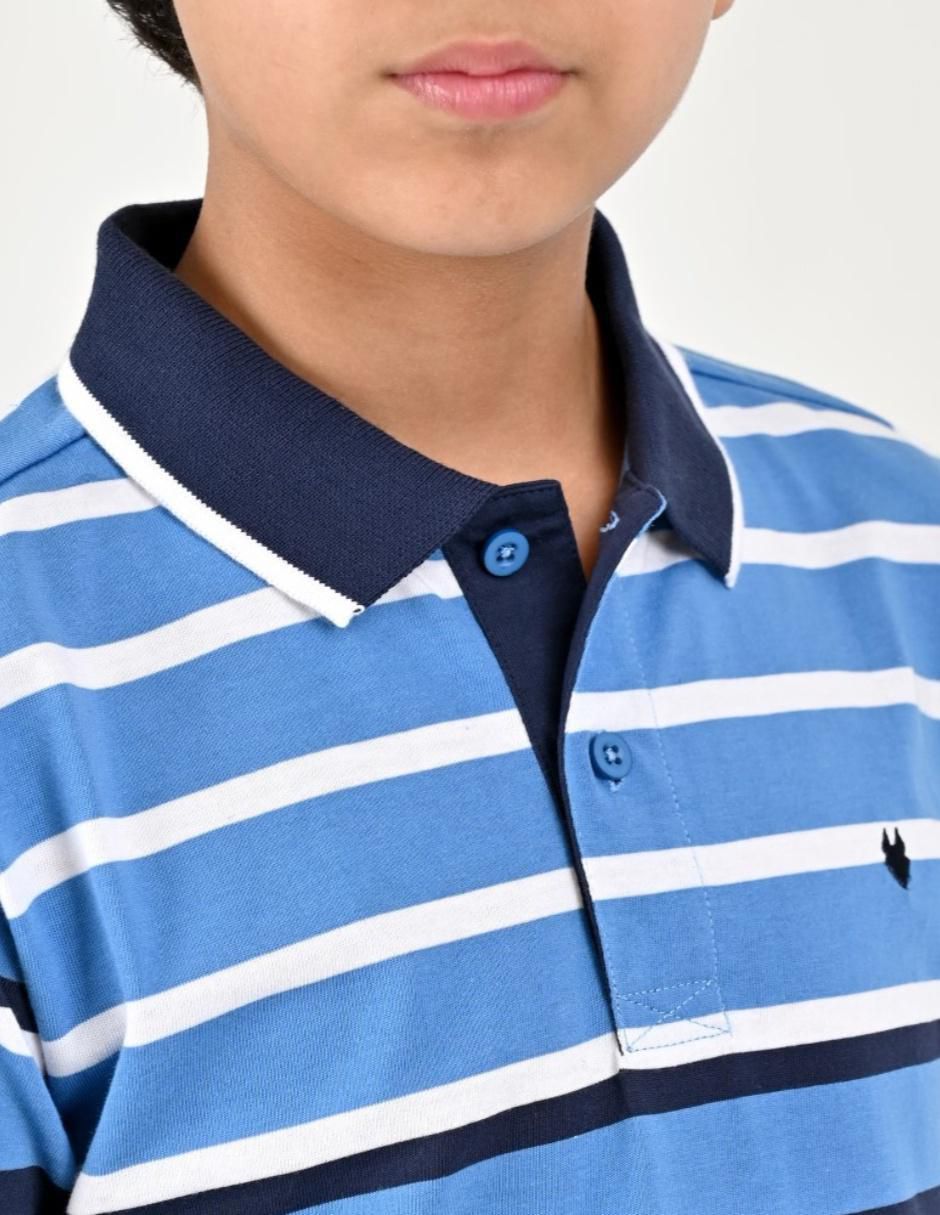 Playera tipo polo para niño 4