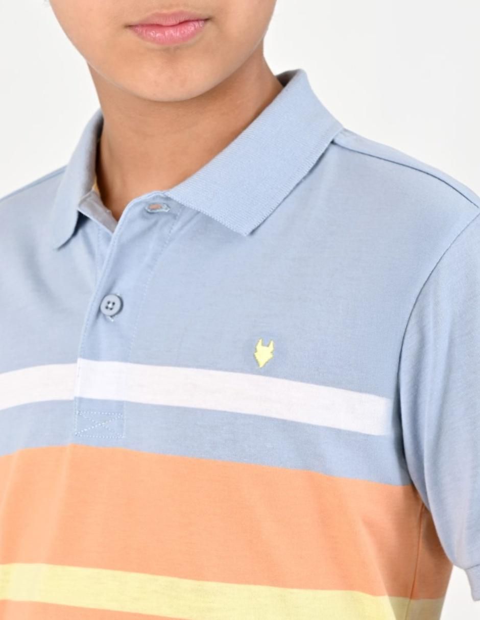 Playera tipo polo para niño 4