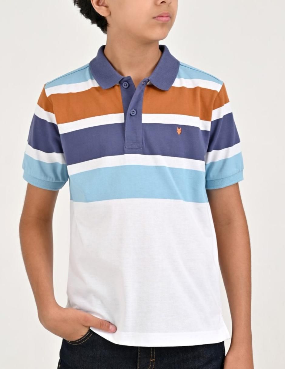 Playera tipo polo para niño