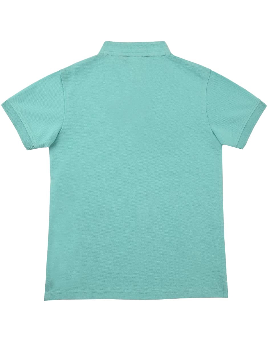Playera tipo polo de algodón para niño 4