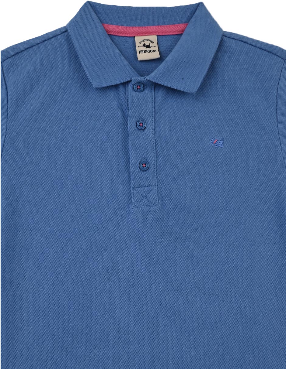 Playera tipo polo de algodón para niño 3