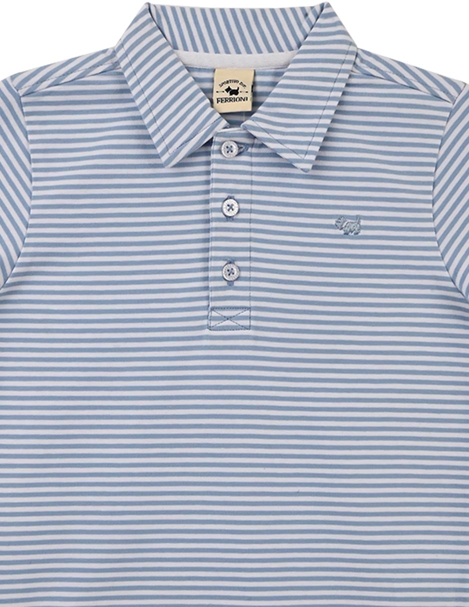 Playera tipo polo Brakel de algodón para niño 2