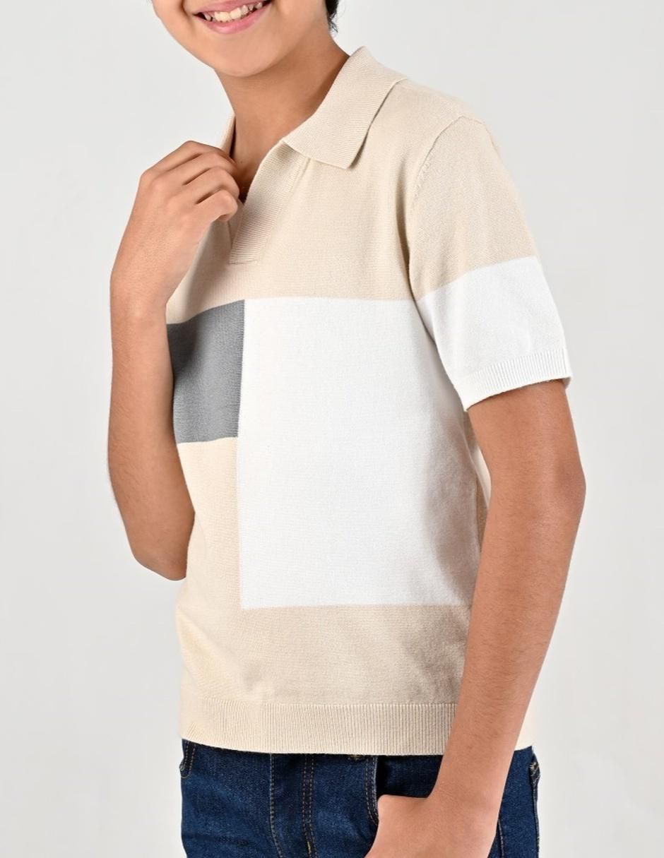 Playera tipo polo para niño 3