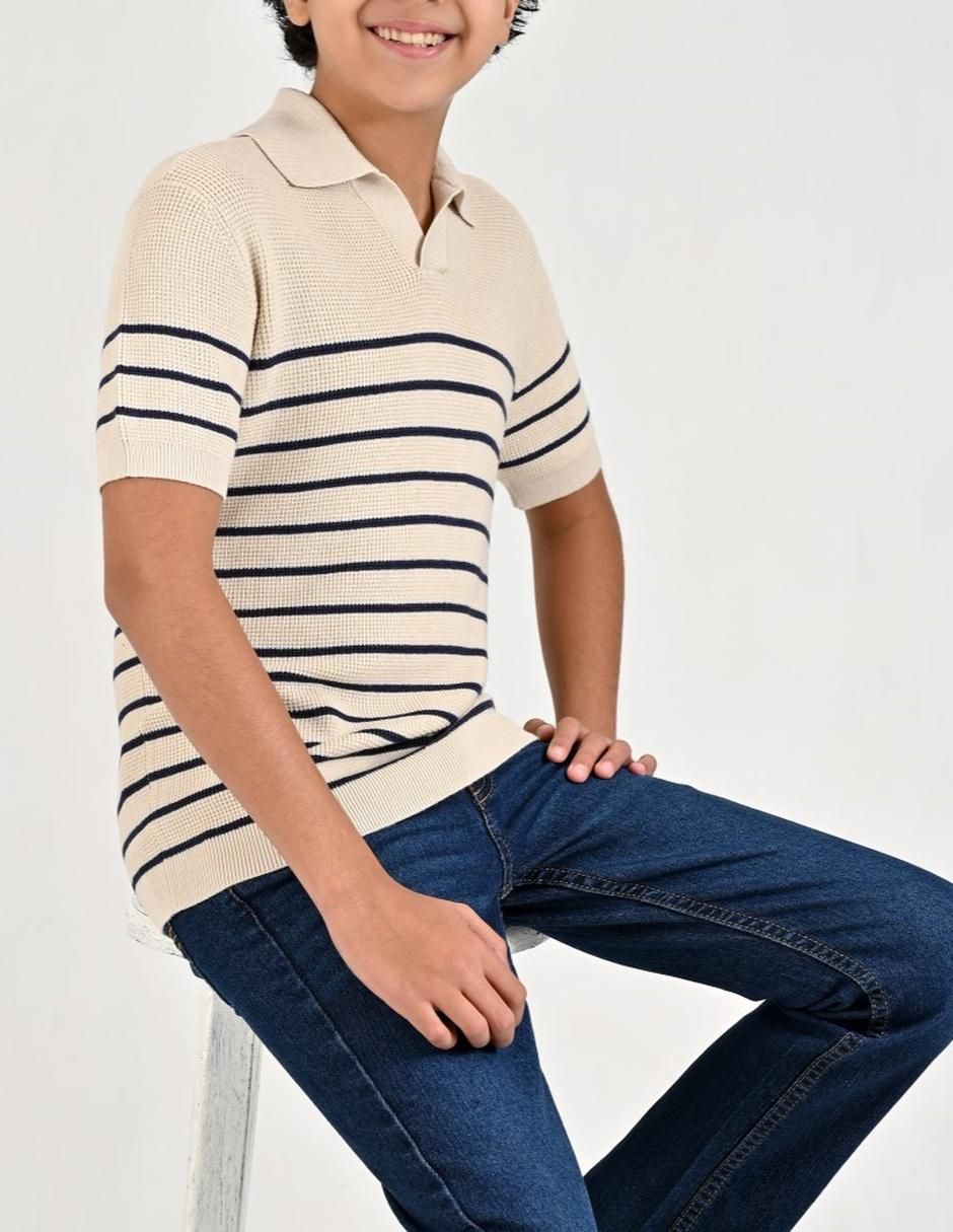 Playera tipo polo / set playera tipo polo yale sin familia "de" poliéster "para" infantil niño