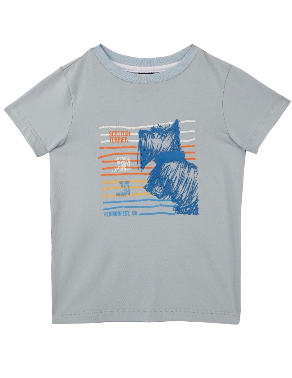 Playera Sonide manga corta para niño