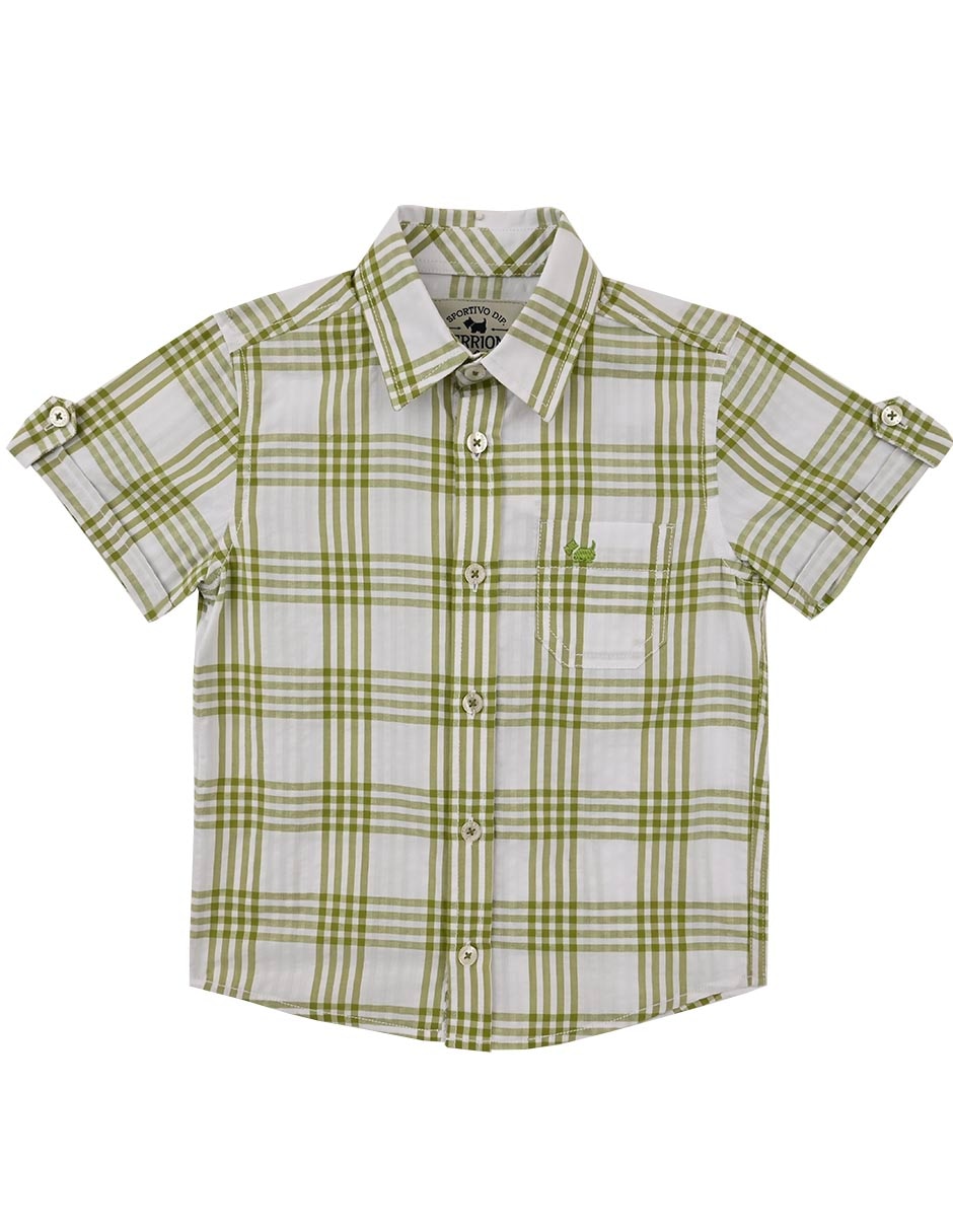 Camisa casual Amun de algodón manga corta para niño