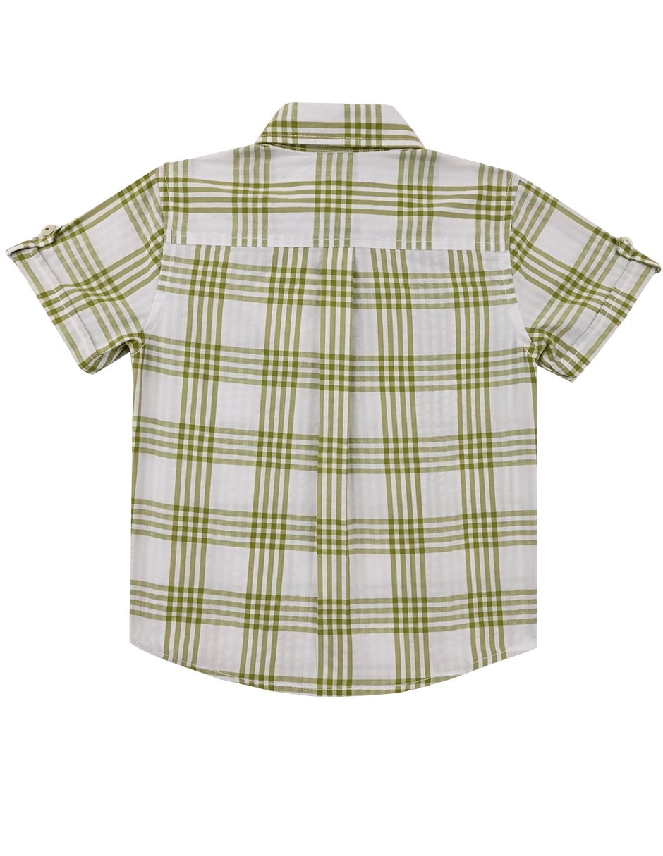 Camisa casual Amun de algodón manga corta para niño 4