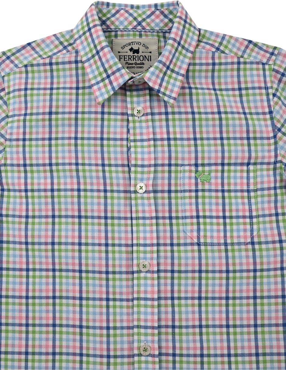 Camisa casual Kerwin de algodón manga corta para niño 3