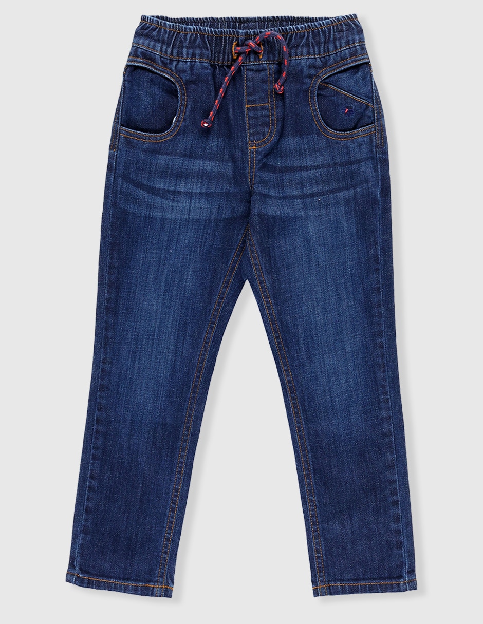 Jeans straight Fioravanti lavado stone wash para niño