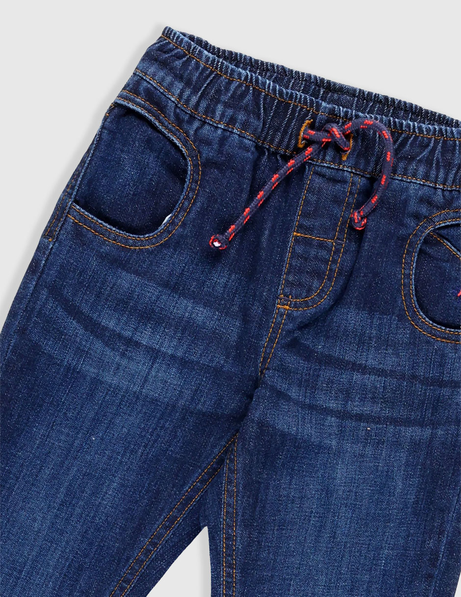Jeans straight Fioravanti lavado stone wash para niño 3
