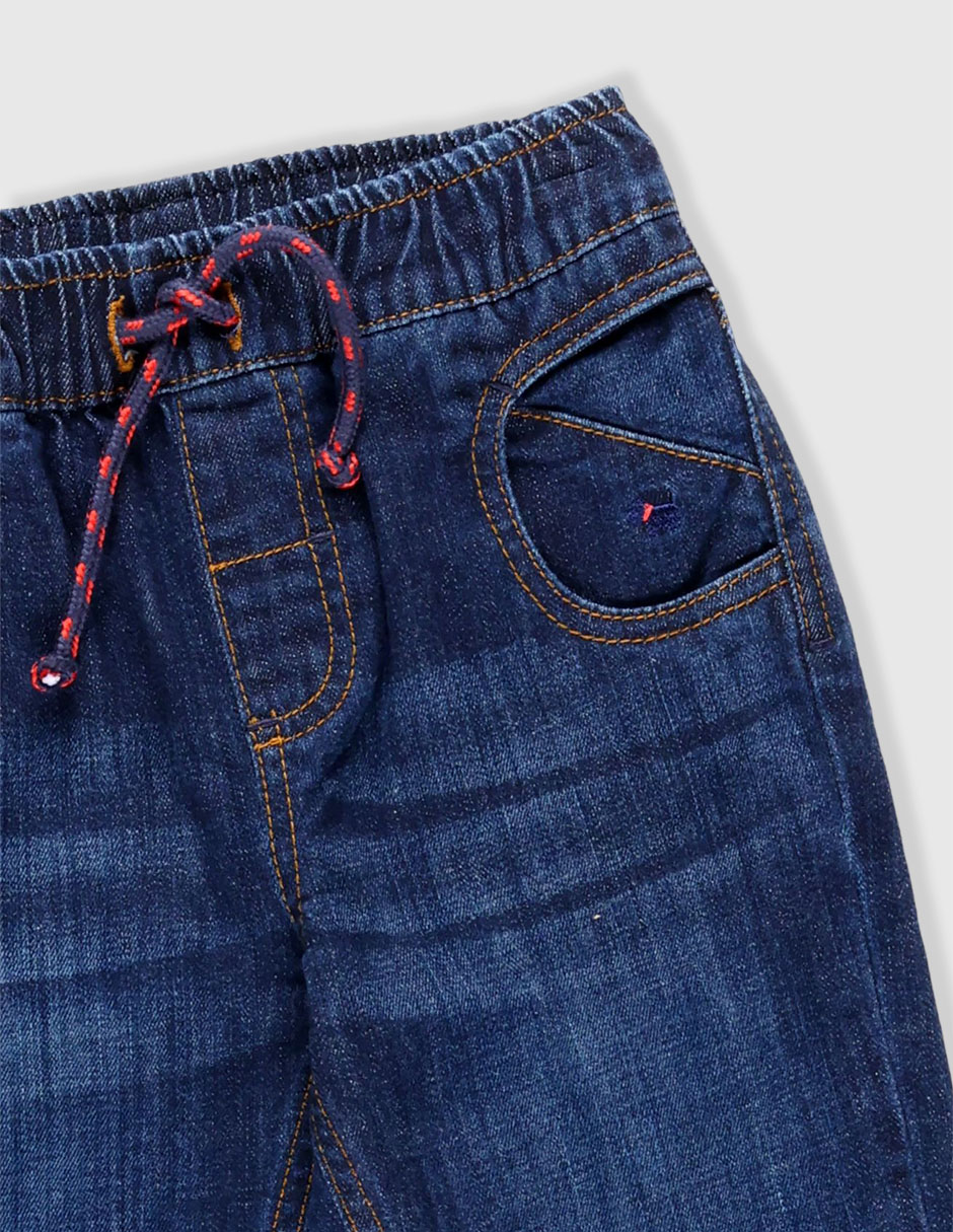 Jeans straight Fioravanti lavado stone wash para niño 4