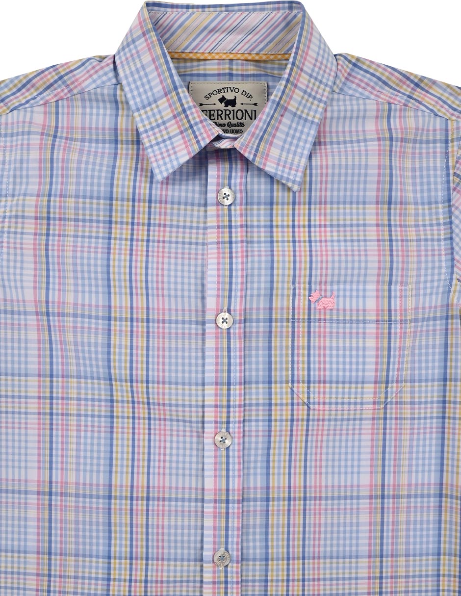 Camisa casual Batil de algodón manga corta para niño 2