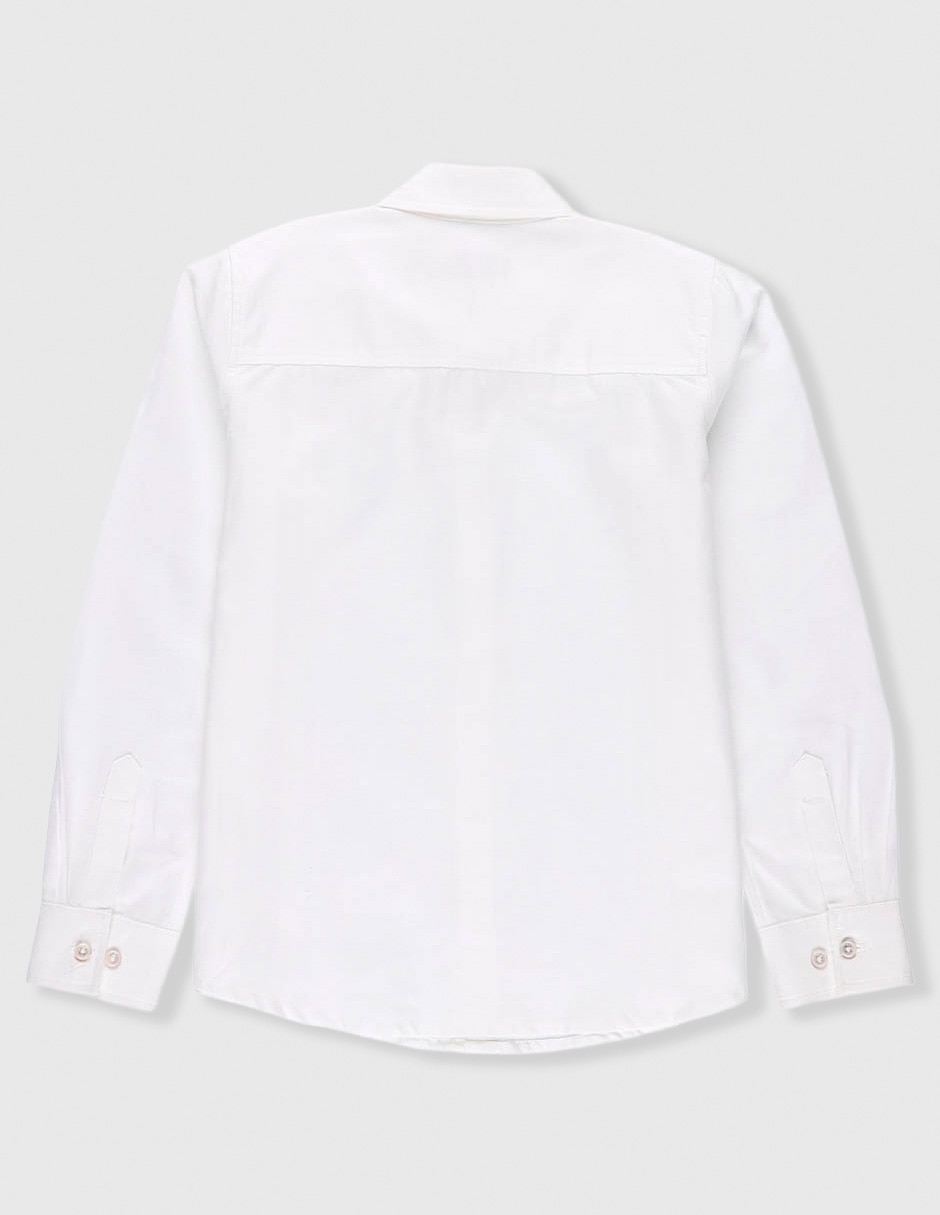 Camisa de vestir de algodón manga larga para niño 2