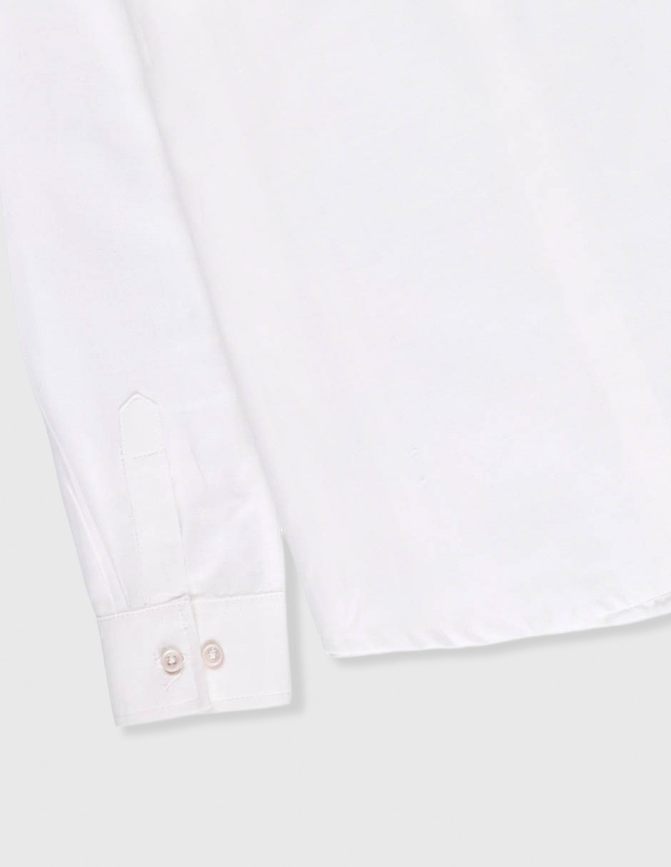 Camisa de vestir de algodón manga larga para niño 4