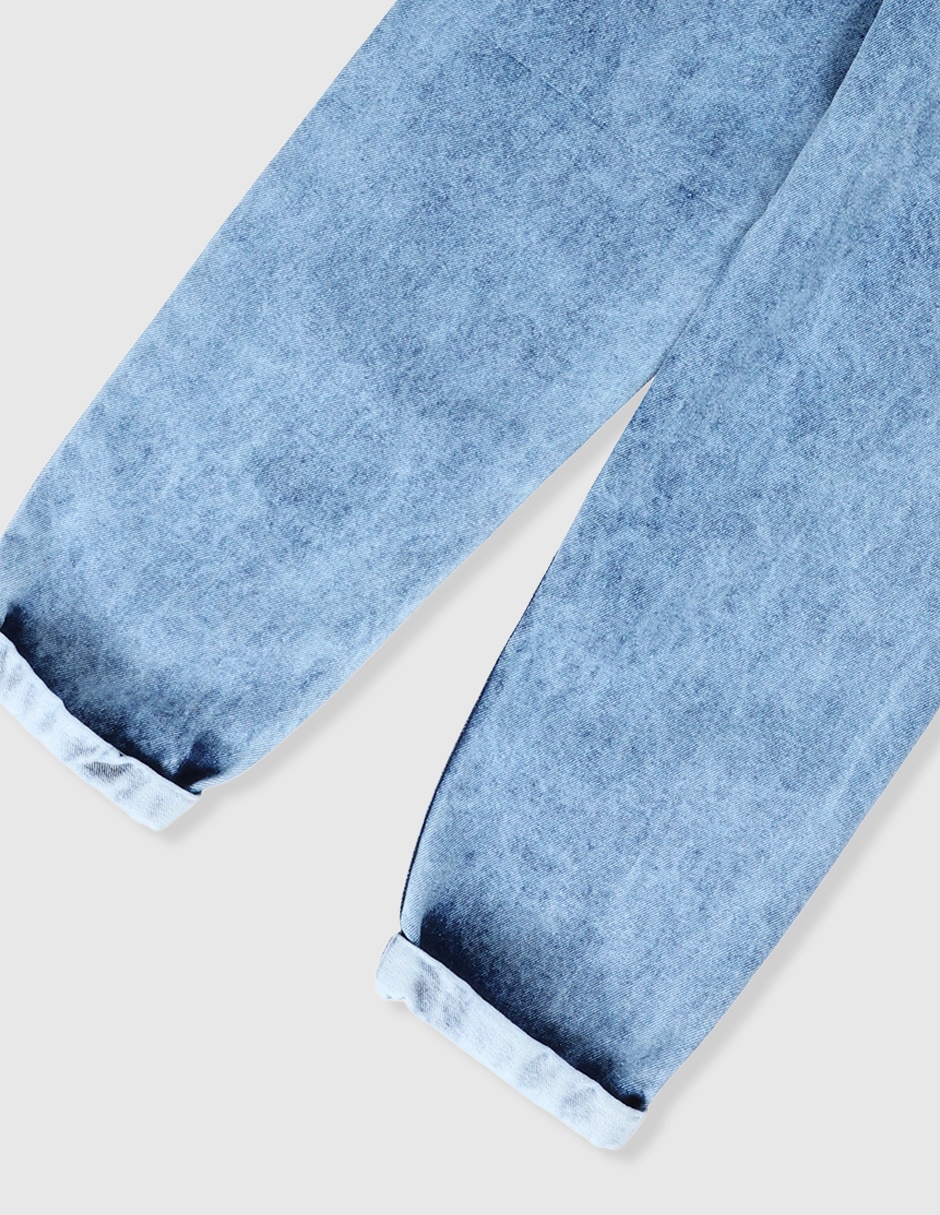 Jeans baggy lavado stone wash para niño 4