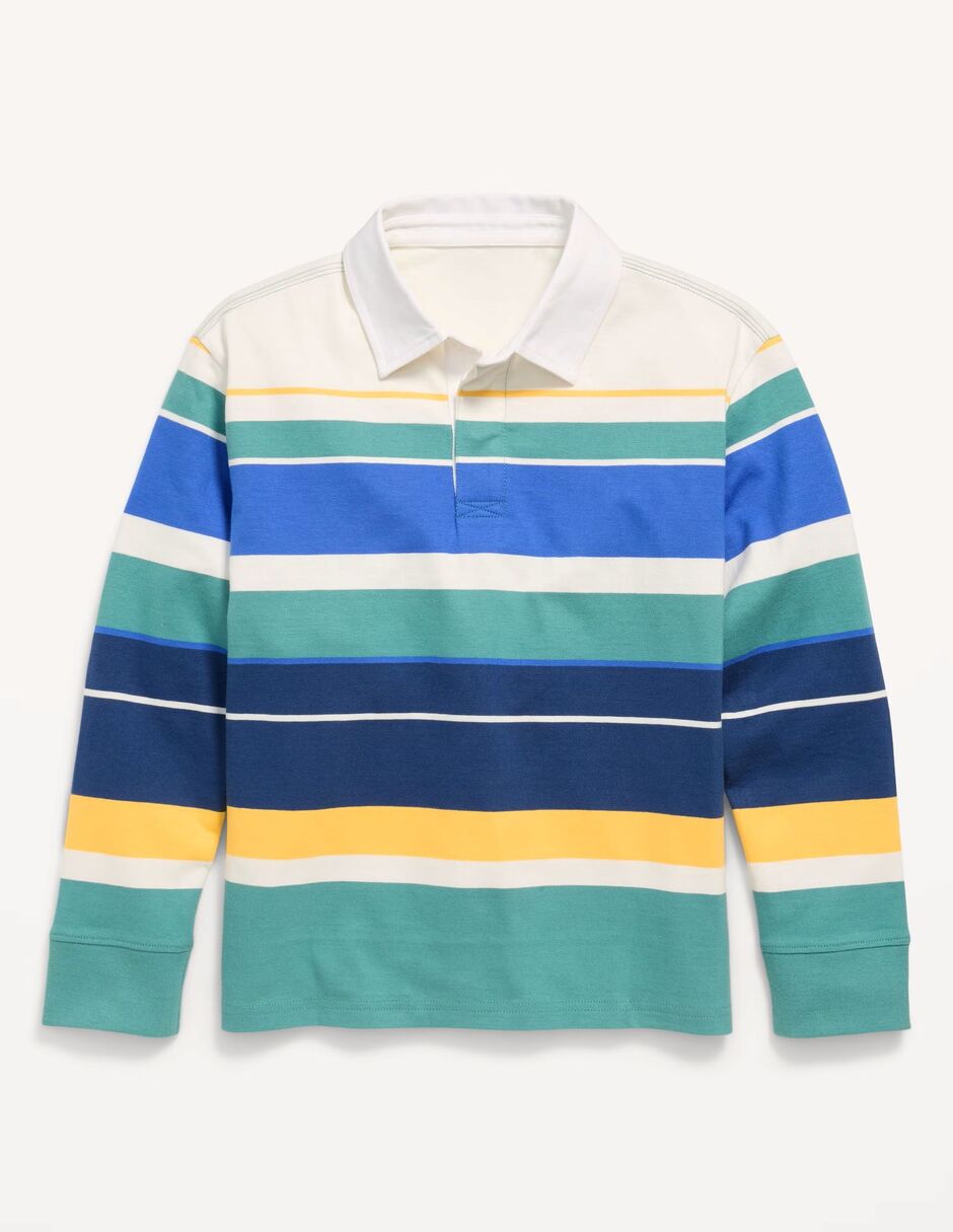 Playera tipo polo de algodón para niño