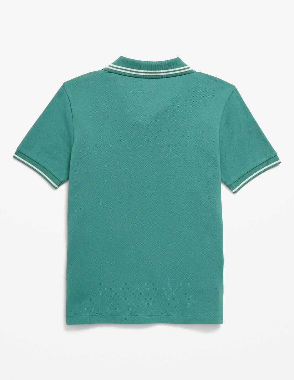 Playera tipo polo de algodón para niño 2
