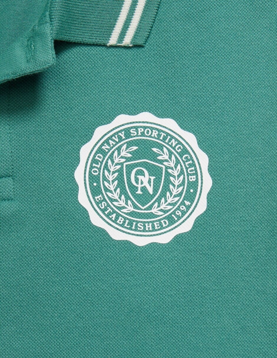 Playera tipo polo de algodón para niño 3