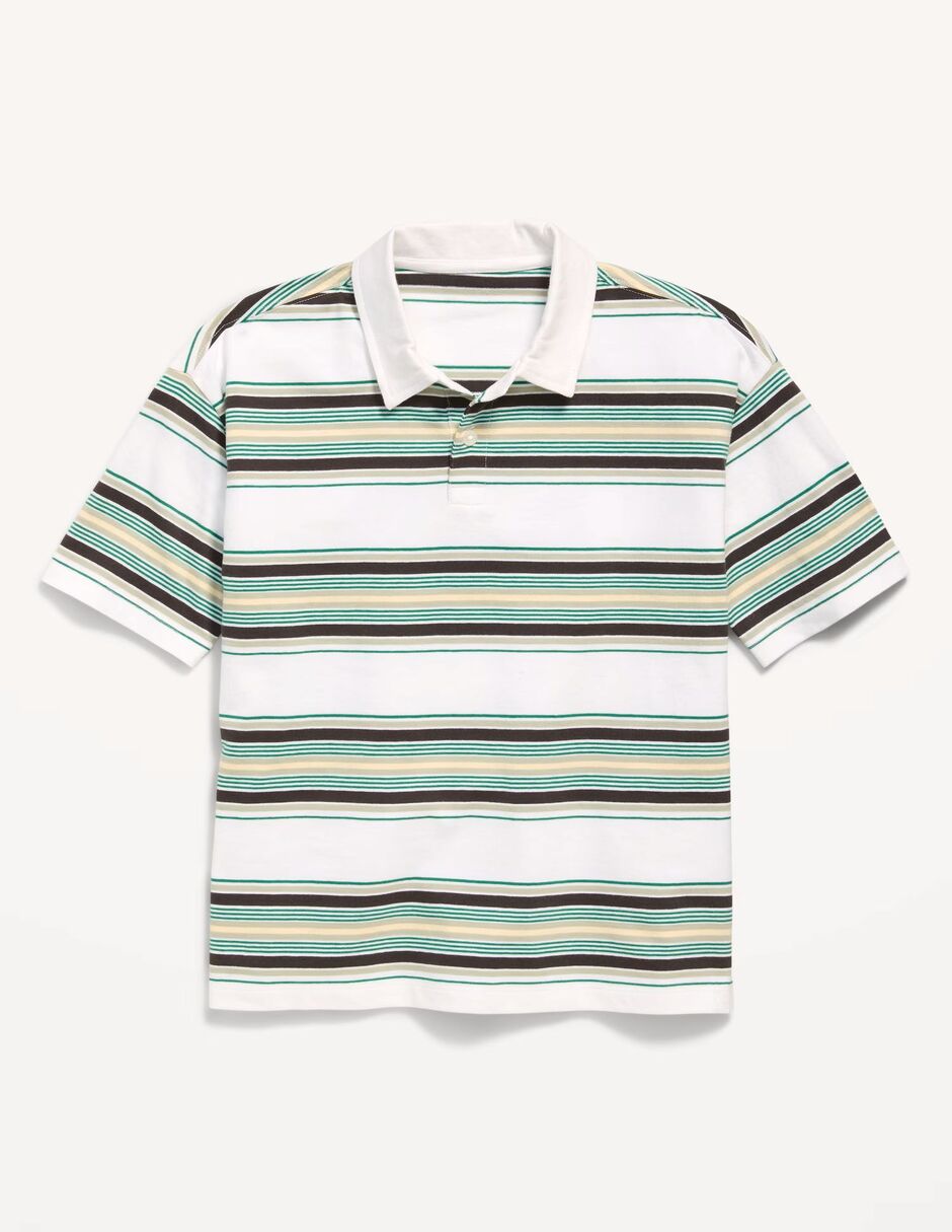 Playera tipo polo de algodón para niño