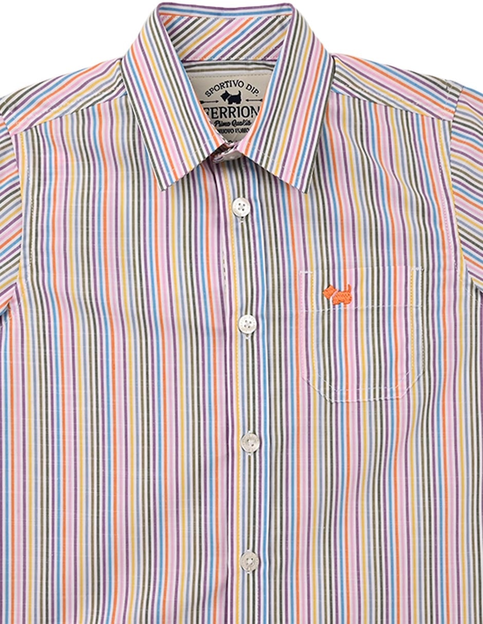 Camisa casual Makeni de algodón manga corta para niño 2