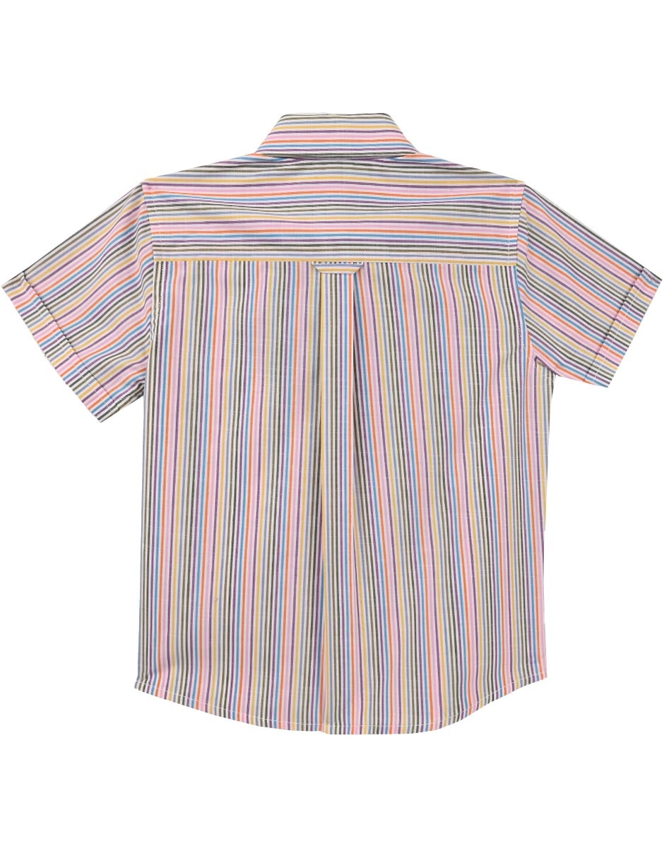 Camisa casual Makeni de algodón manga corta para niño 4