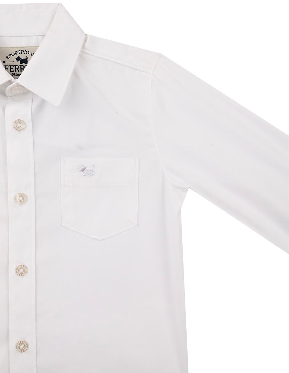 Camisa casual Bruno de algodón manga larga para niño 3