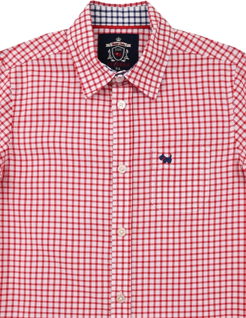Camisa casual Esker de algodón manga larga para niño 2