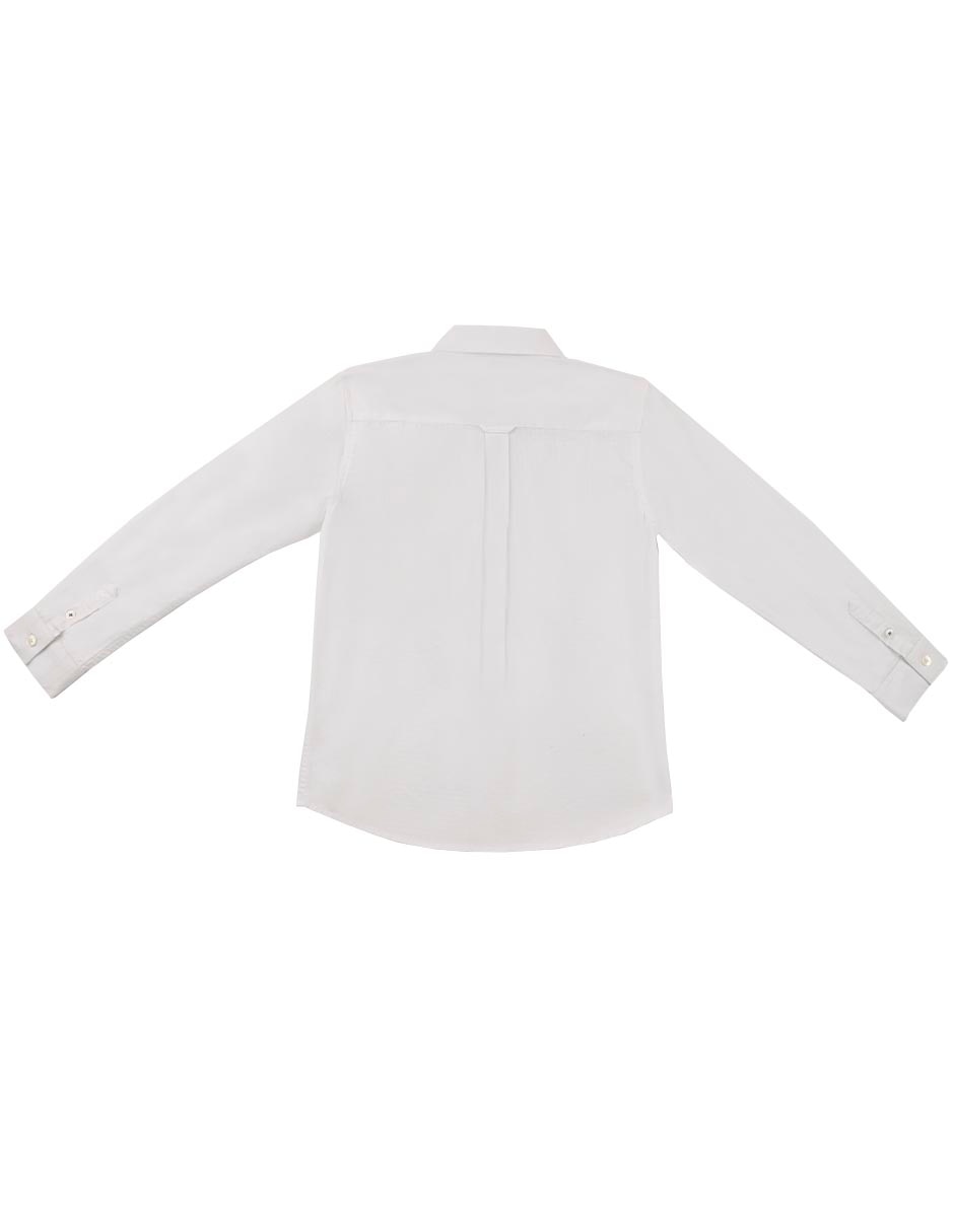 Camisa casual Nalit de algodón manga larga para niño 2