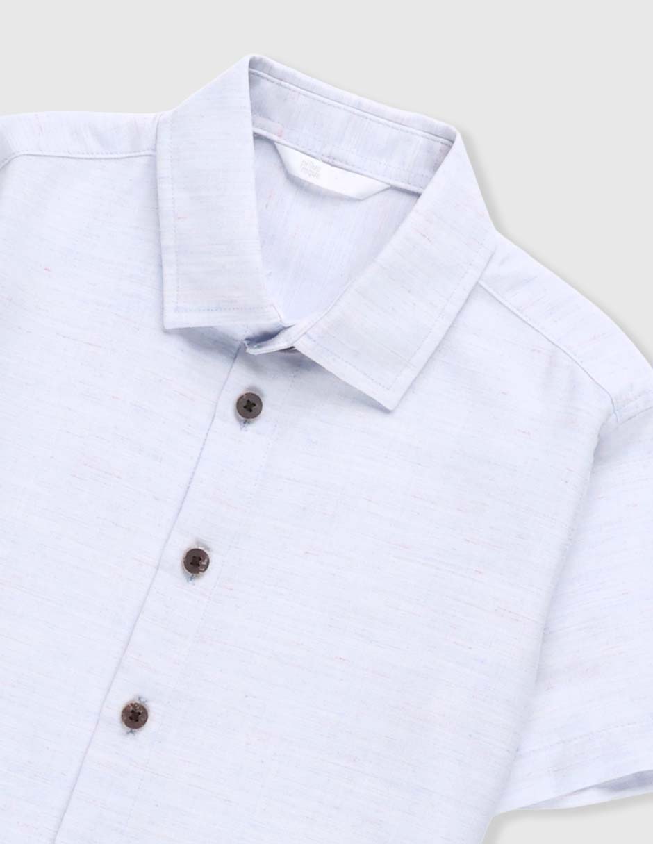 Camisa casual manga corta para niño 9