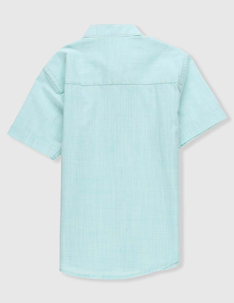 Camisa casual de algodón manga corta para niño 5