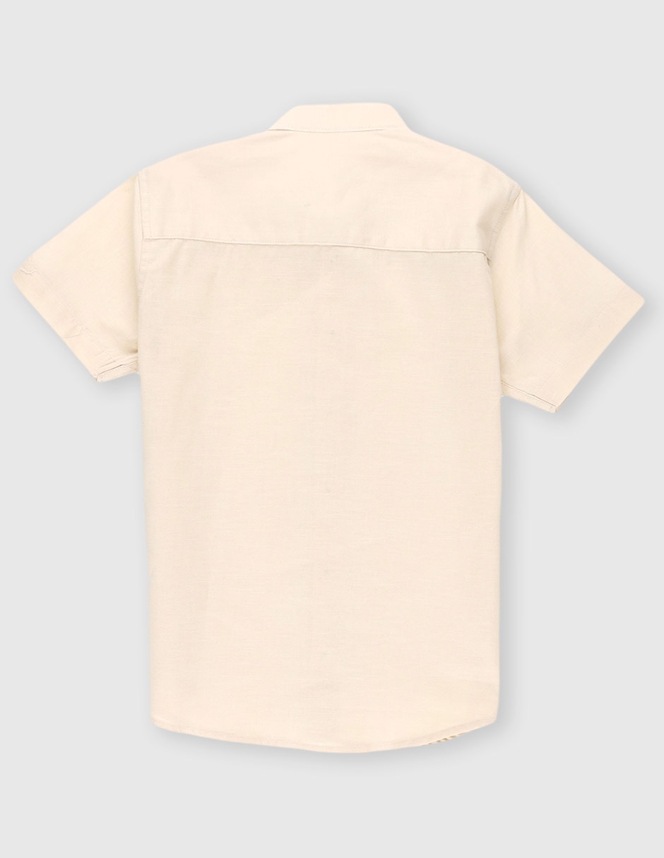 Camisa casual de algodón manga corta para niño 5