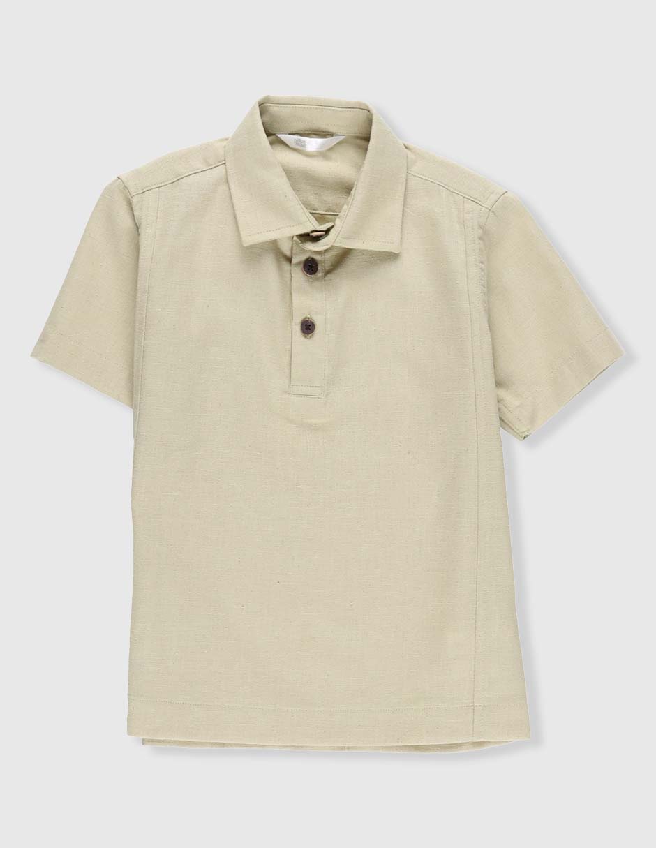 Playera tipo polo para niño