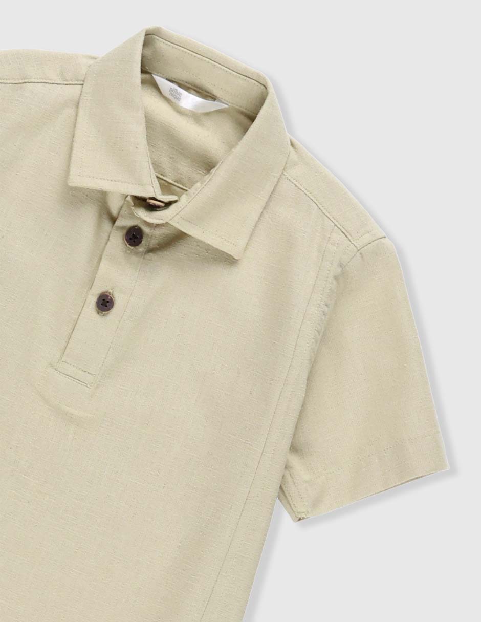 Playera tipo polo para niño 9