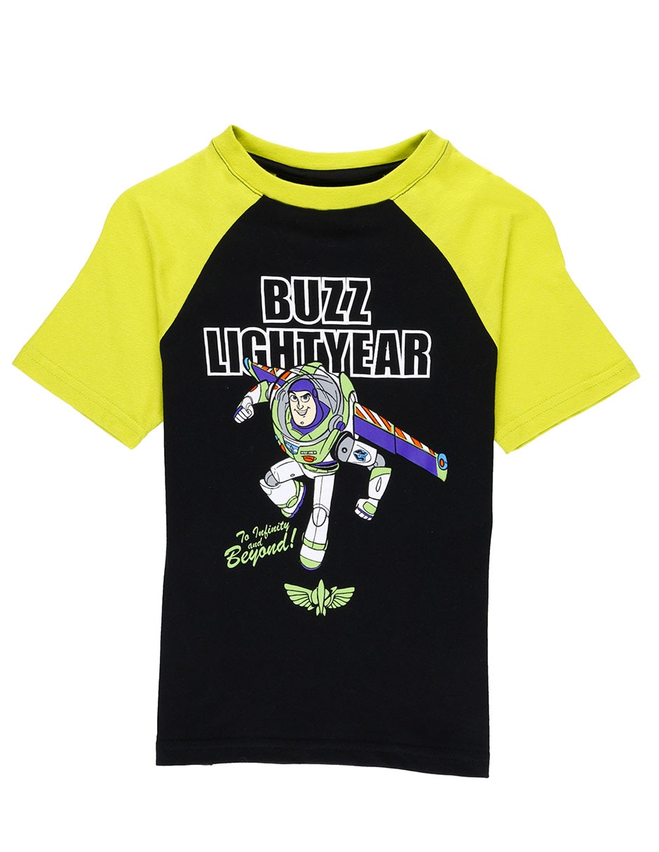 Playera Buzz Lightyear Toy Story manga corta para niño