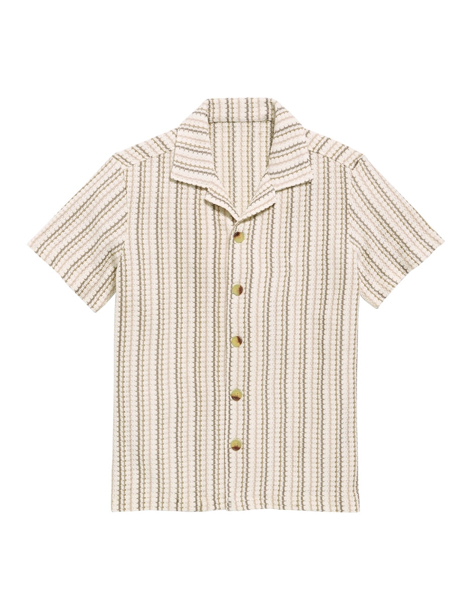Camisa casual manga corta para niño