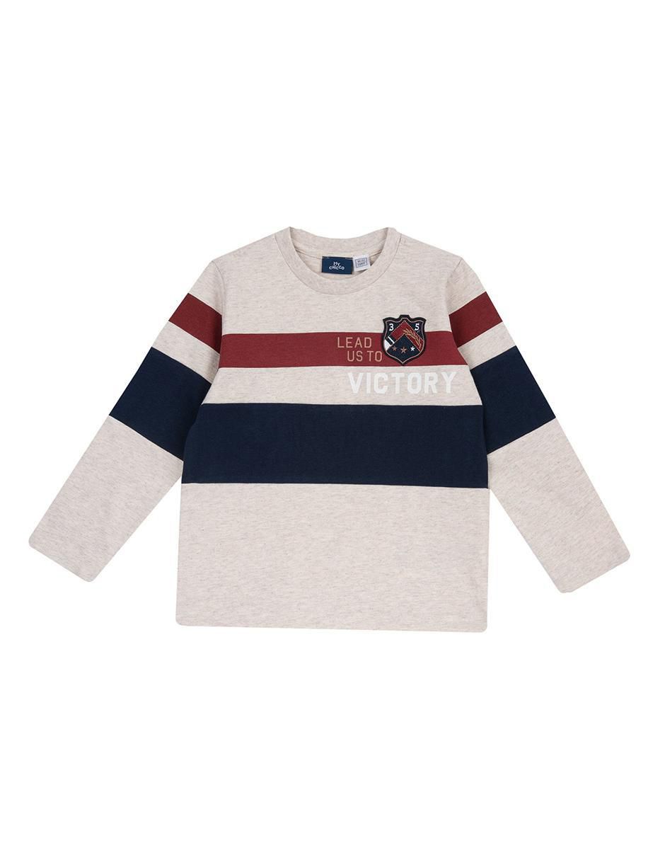 Playera manga larga para niño