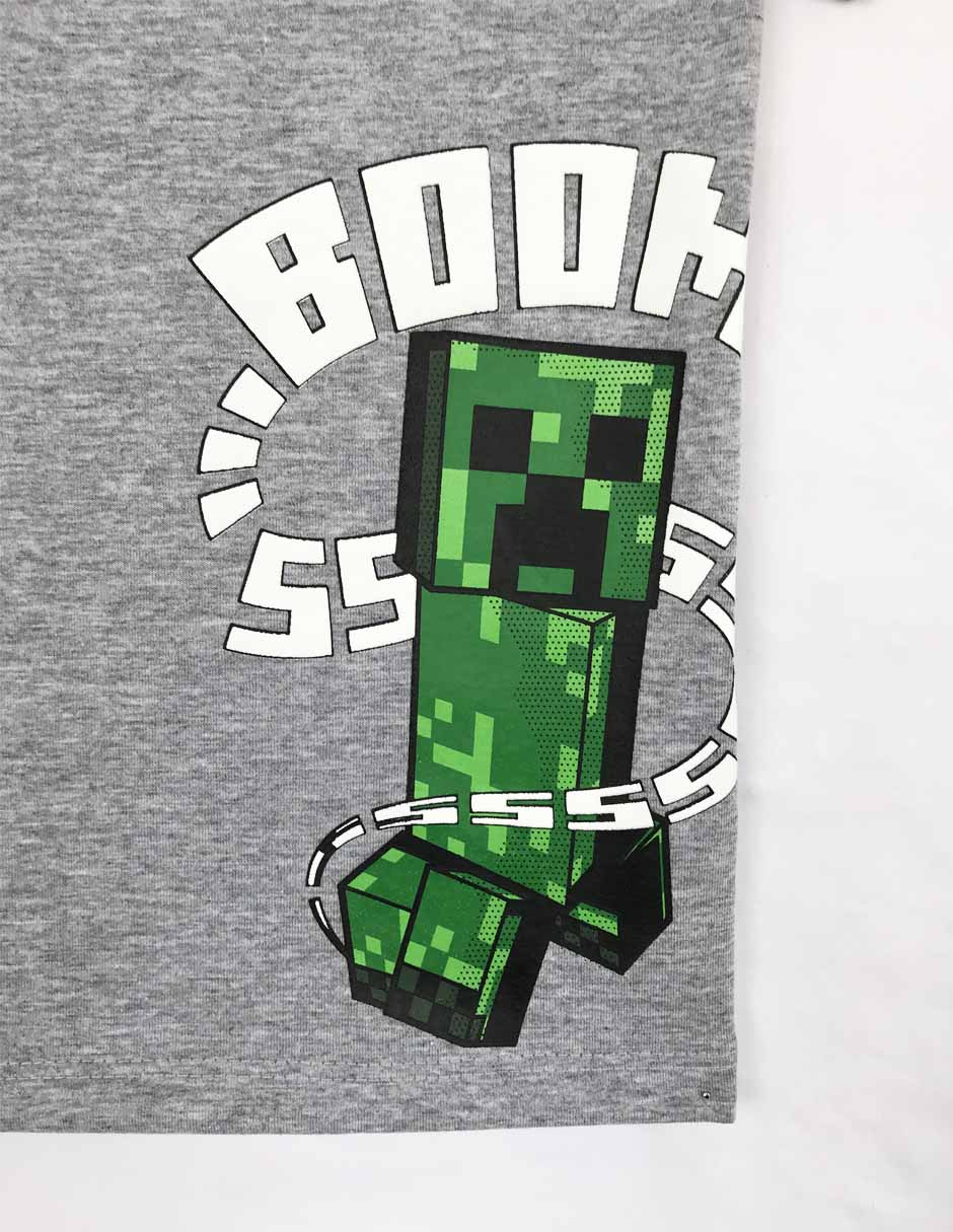 Playera Minecraft manga corta para niño 2