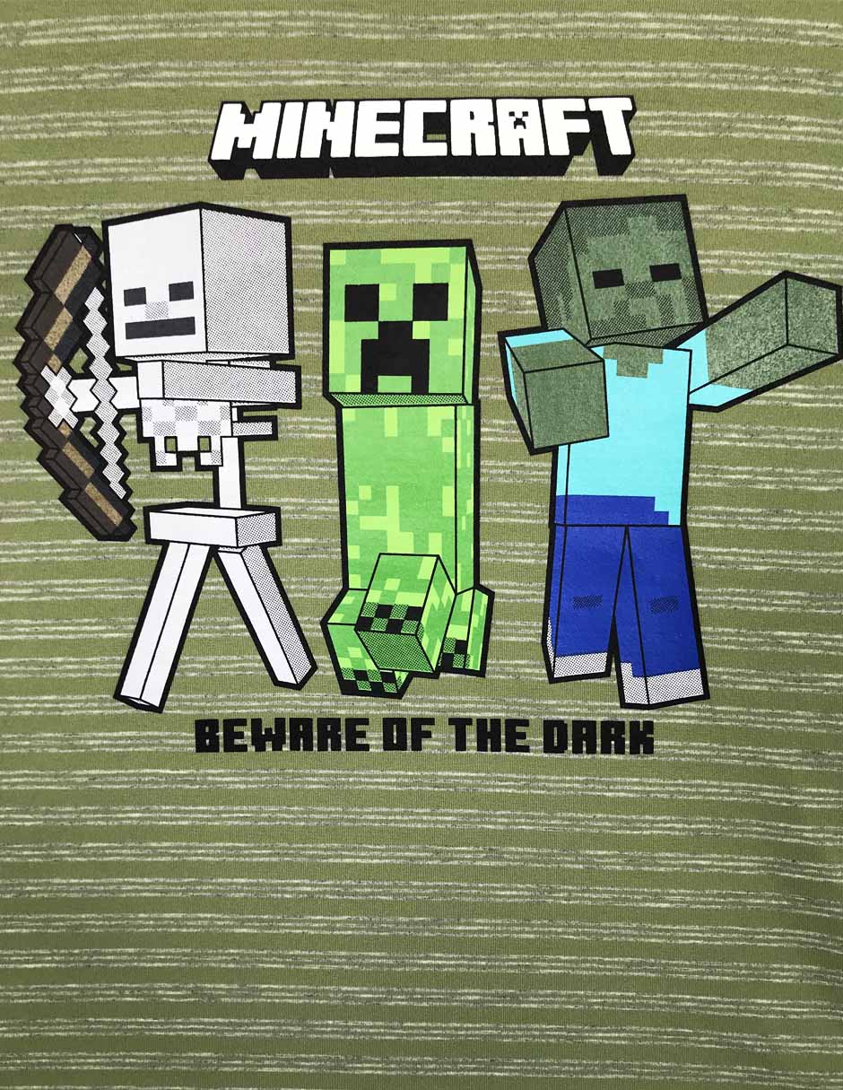 Playera Minecraft manga corta para niño 2