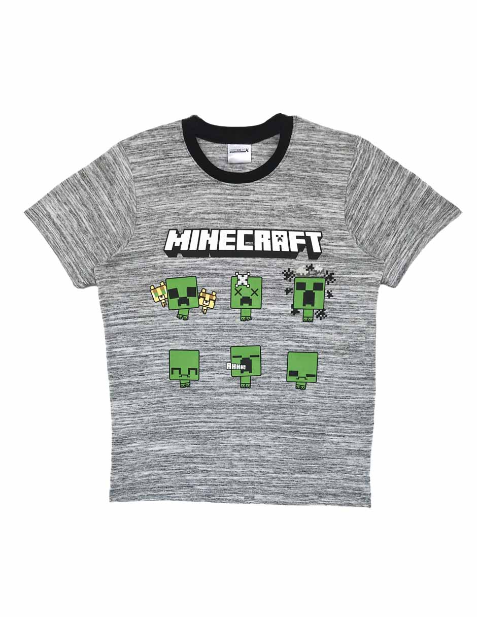 Playera Minecraft manga corta para niño