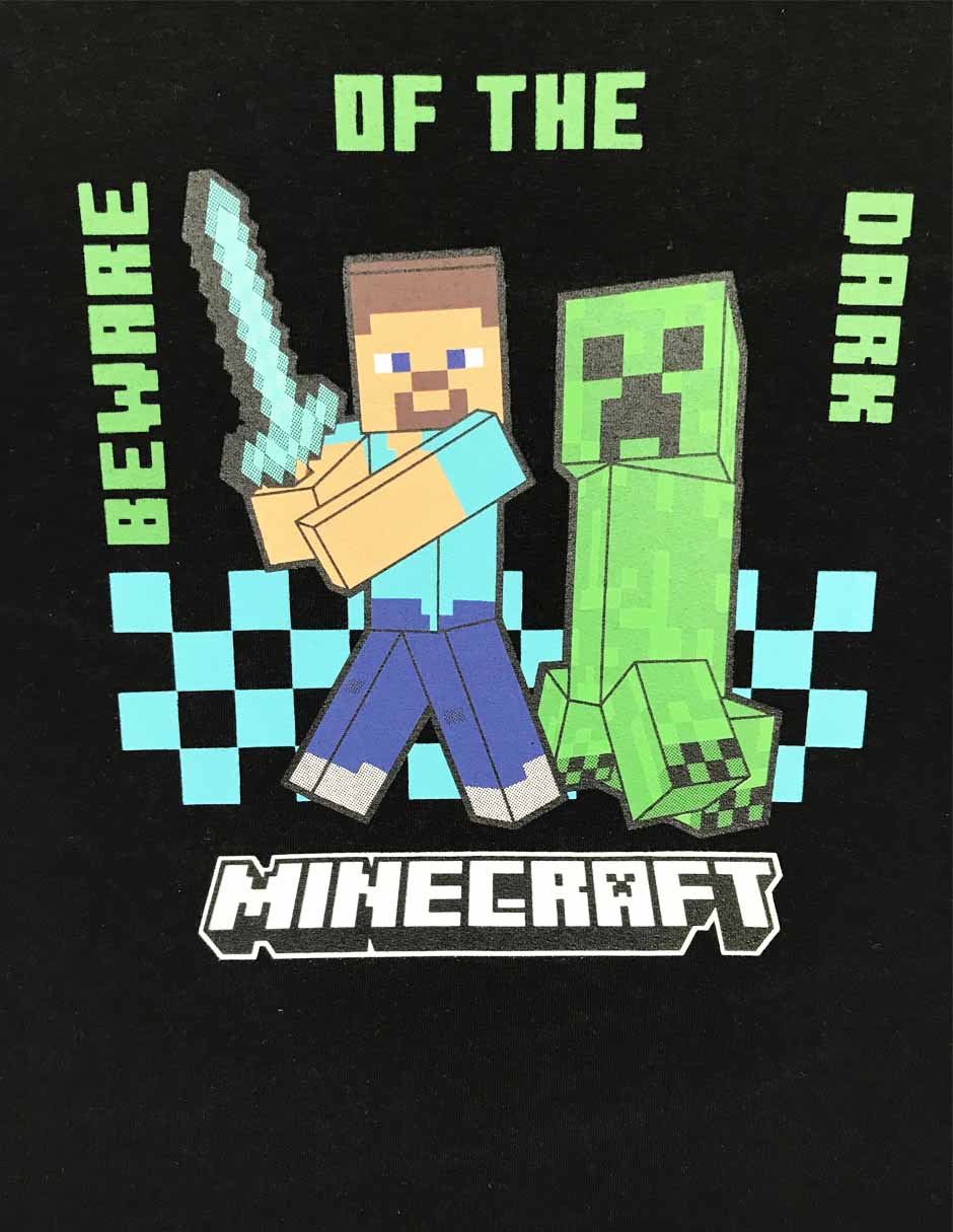 Playera Minecraft manga corta para niño 3