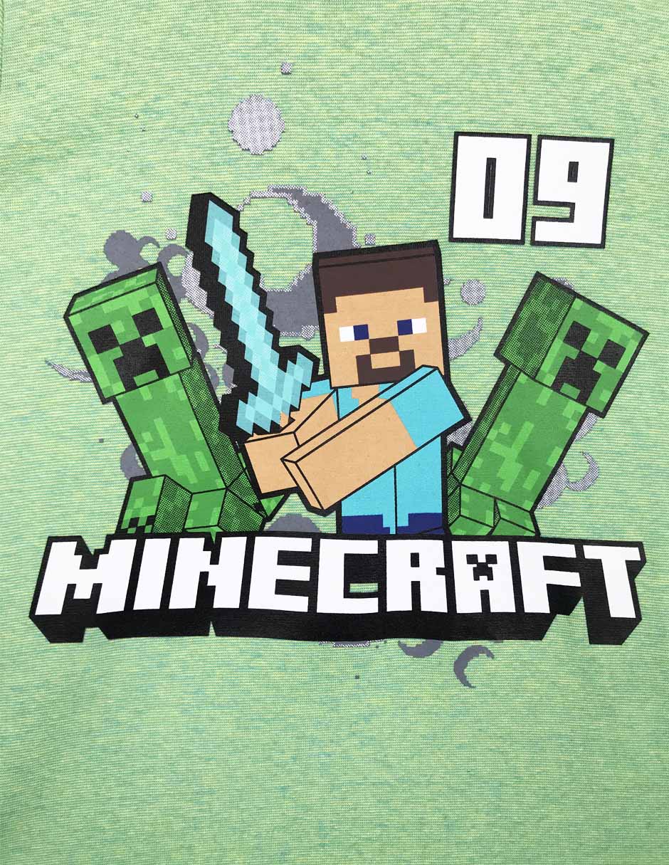 Playera Minecraft manga corta para niño 2