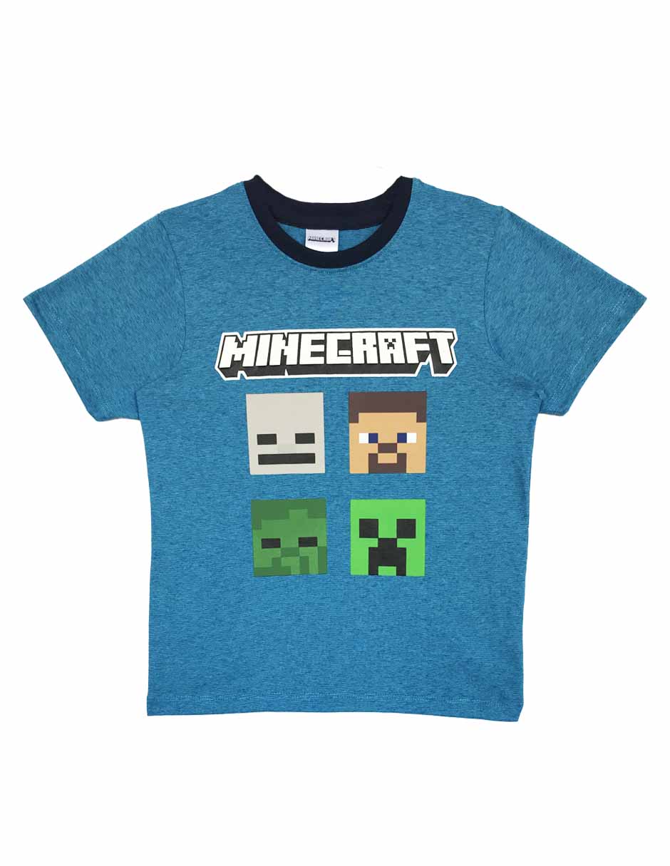 Playera Minecraft manga corta para niño