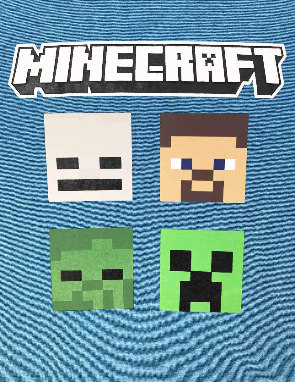 Playera Minecraft manga corta para niño 2