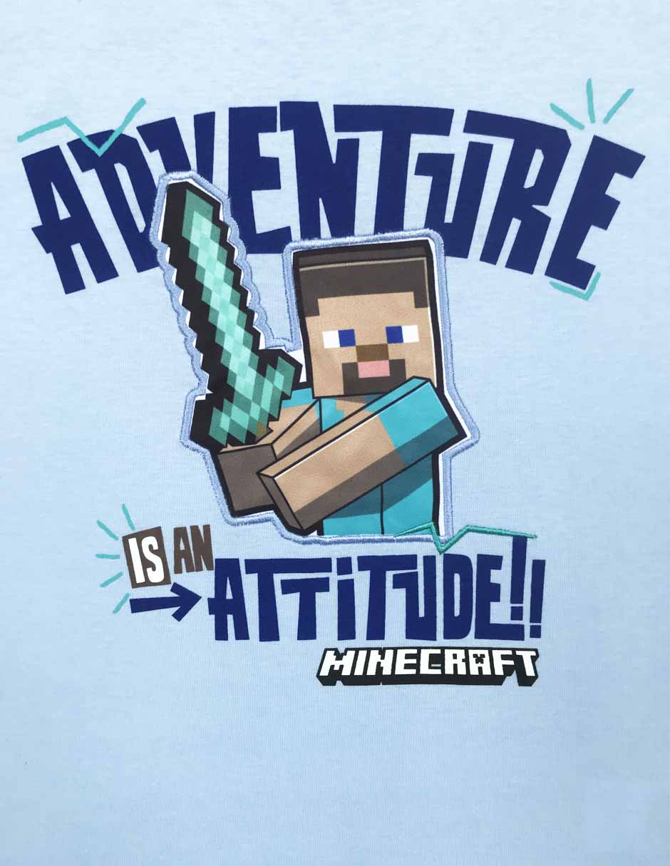 Playera Minecraft manga corta para niño 2